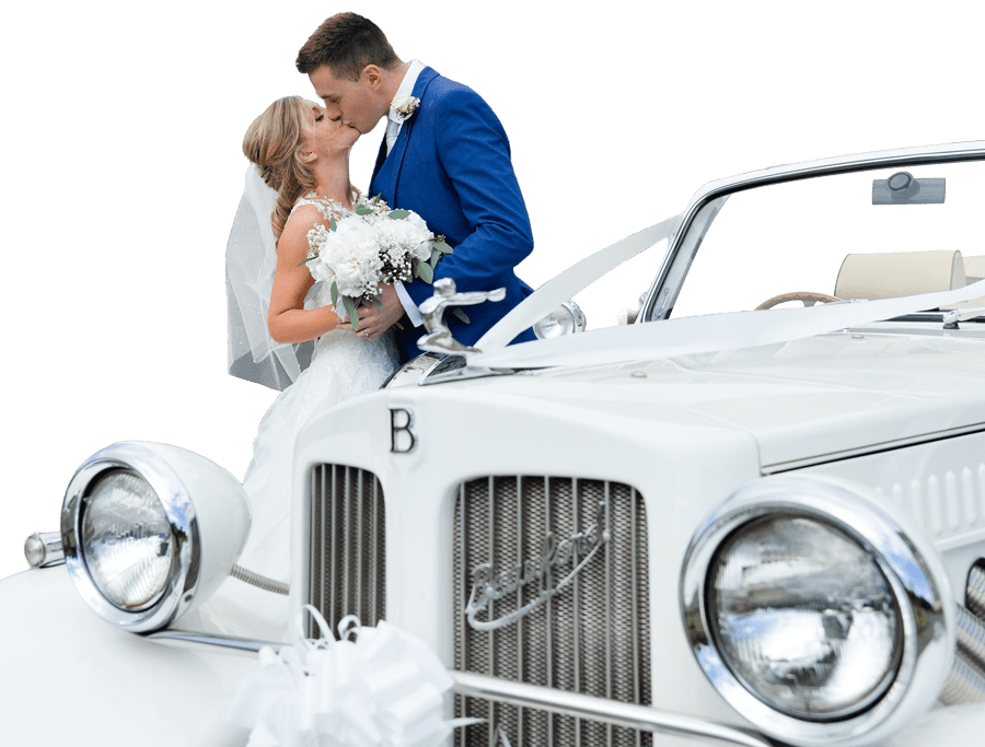 Rhod & Naomi with car Rhod & Naomi with car